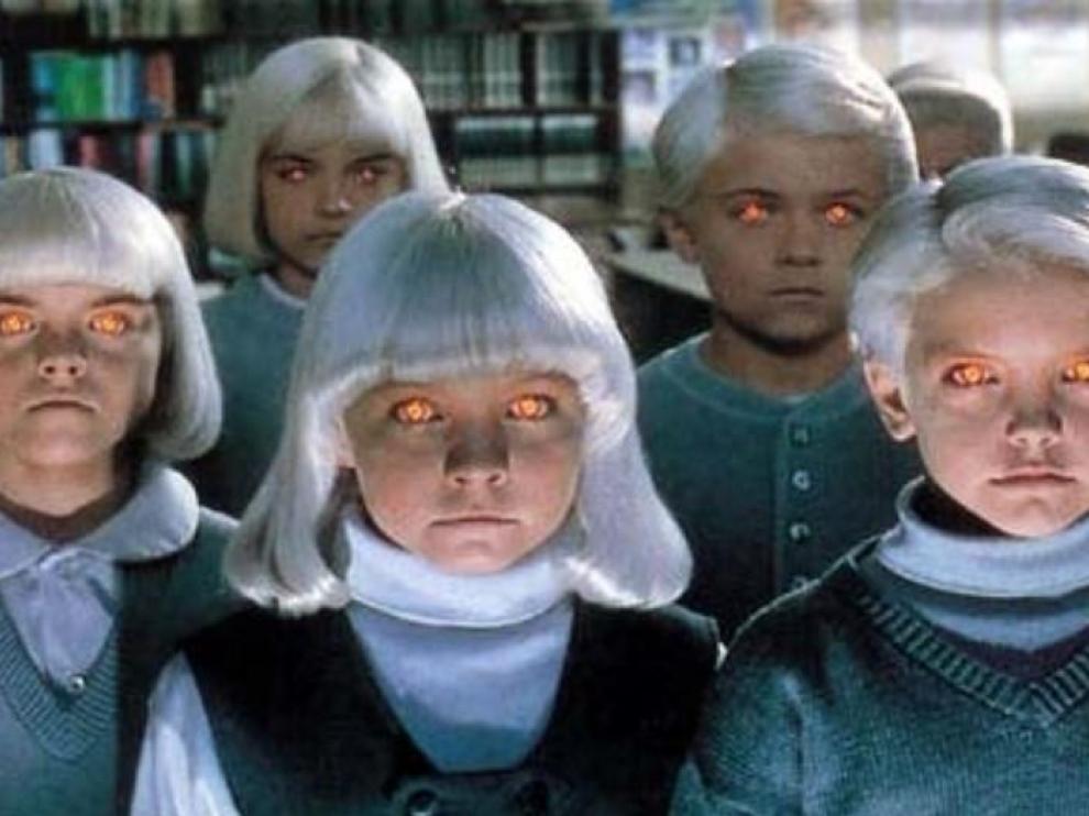 Los siniestros protagonistas de 'El pueblo de los malditos'.