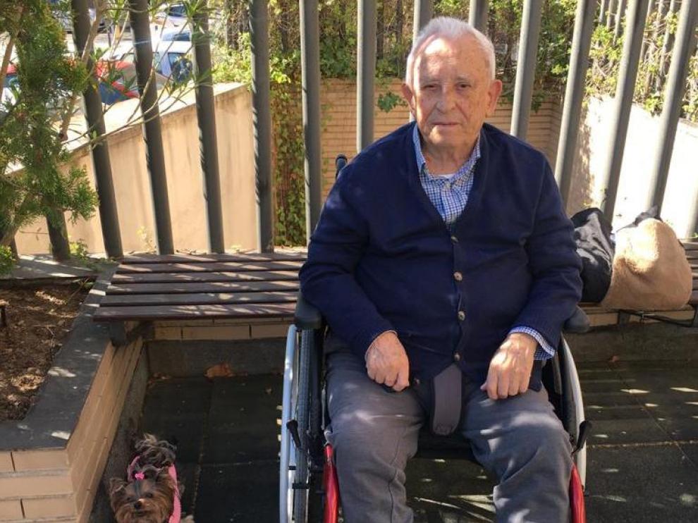 Luis Trívez, en una imagen tomada el último día que pudo visitarle su familia.