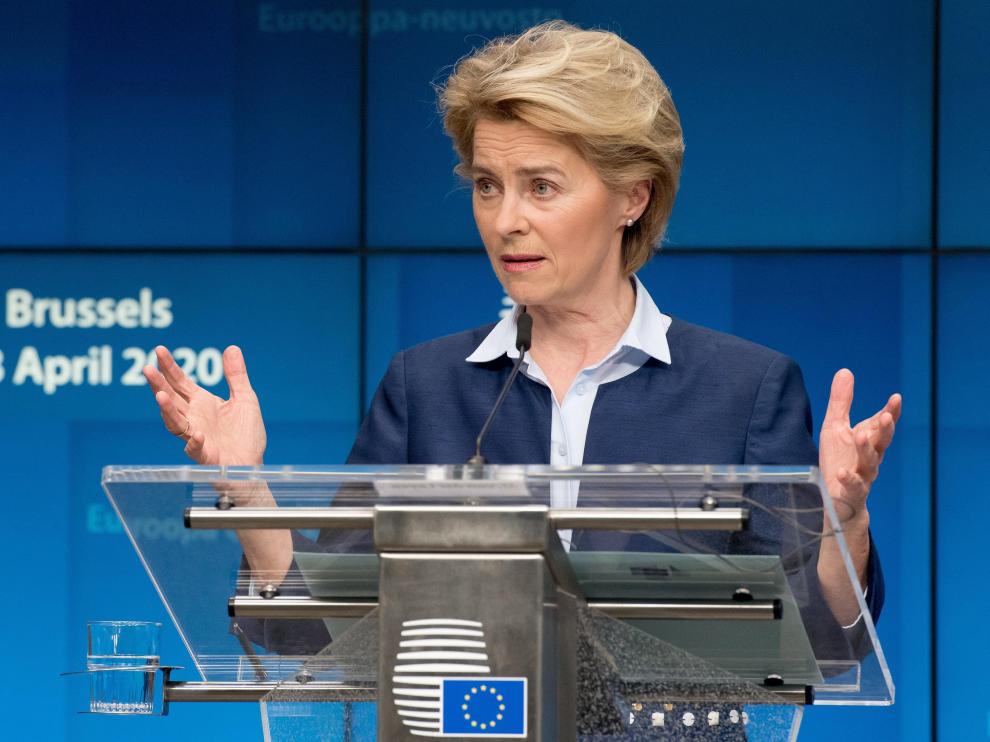 La presidenta de la Comisión Europea, Ursula von der Leyen