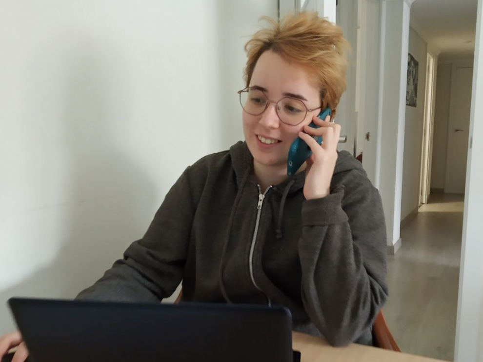 Irene Adiego, una de las voluntarias encargadas de dar la bienvenida a los nuevos miembros de la red.