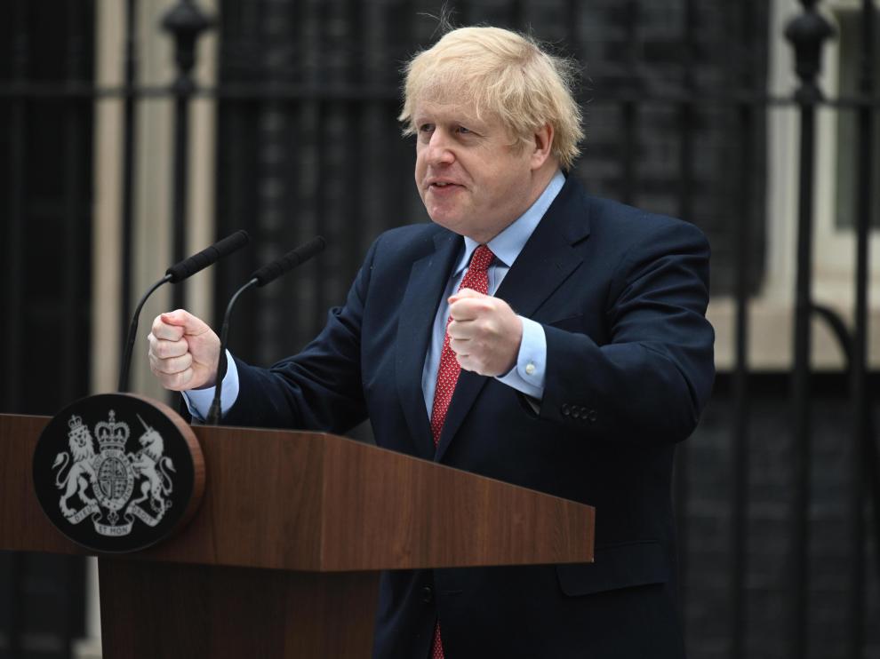 Comparecencia del primer ministro de Reino Unido, Boris Johnson