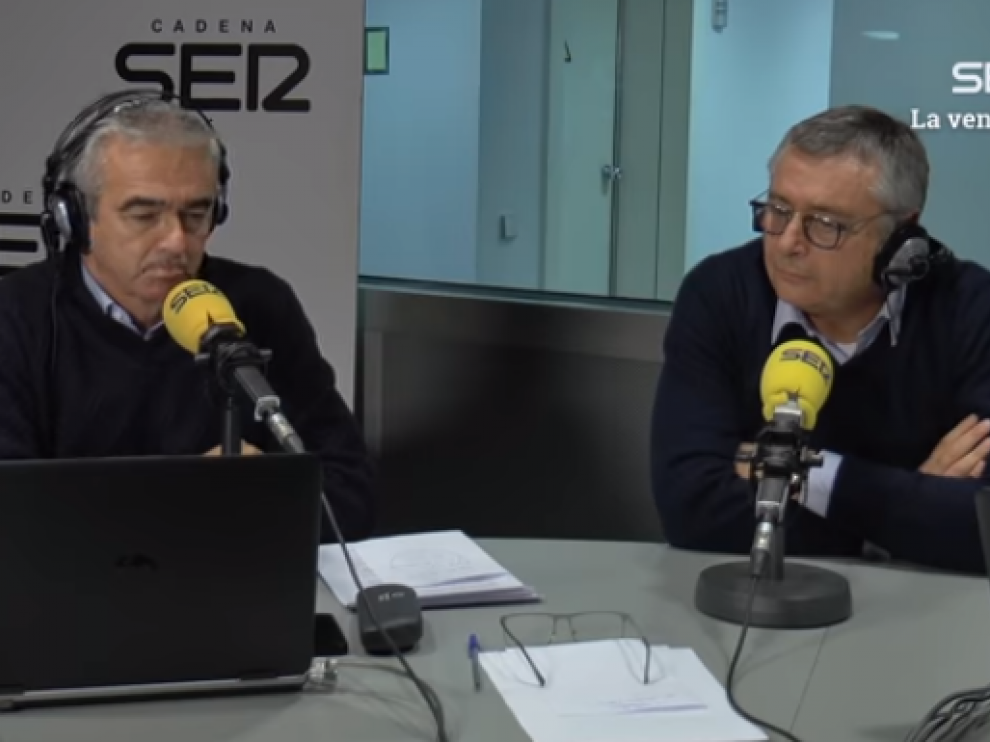 Francino y Robinson el día que el inglés anunció su enfermedad en el programa 'La Ventana'