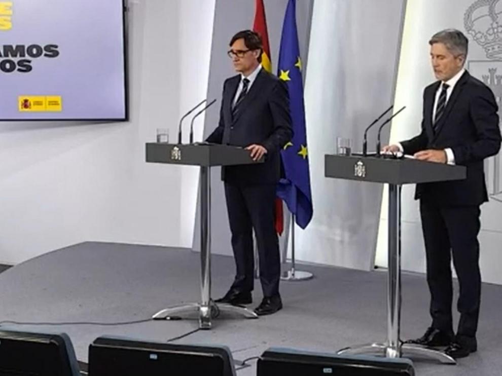 Rueda de prensa desde La Moncloa