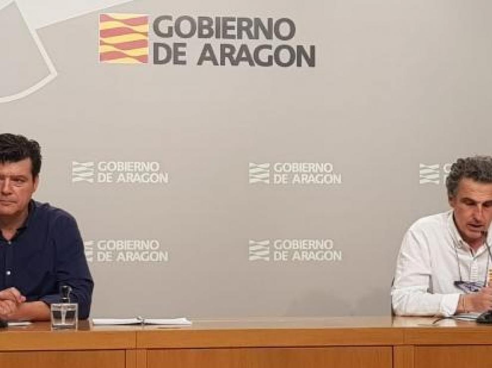 Rueda de prensa del Gobierno de Aragón este viernes