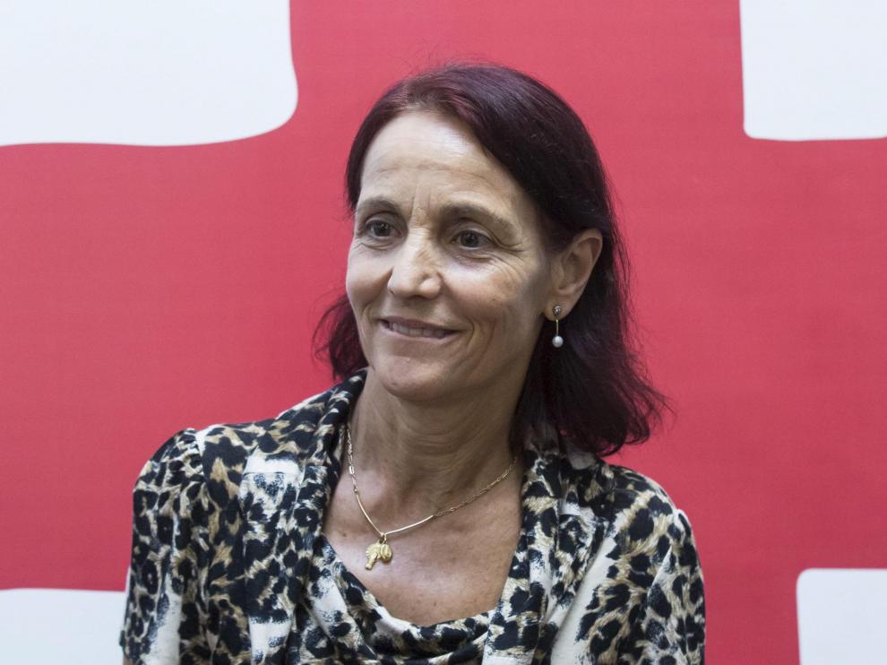 Pilar Cintora, presidenta de Cruz Roja en Aragón.