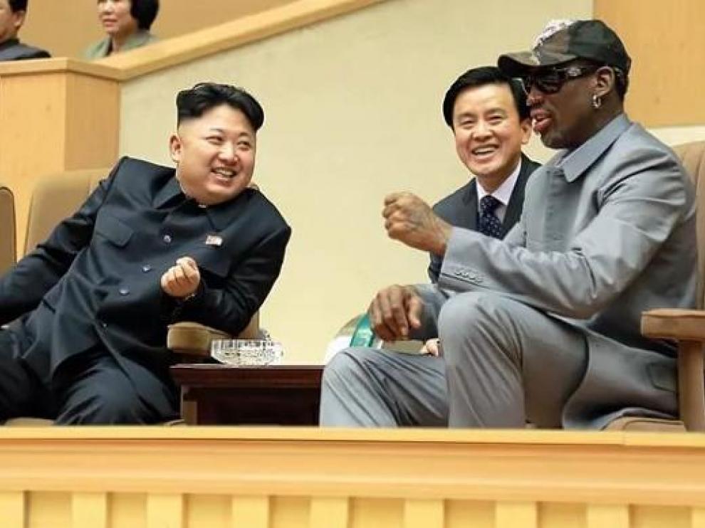 Kim Jong-Un y Dennis Rodman, durante uno de sus encuentros.