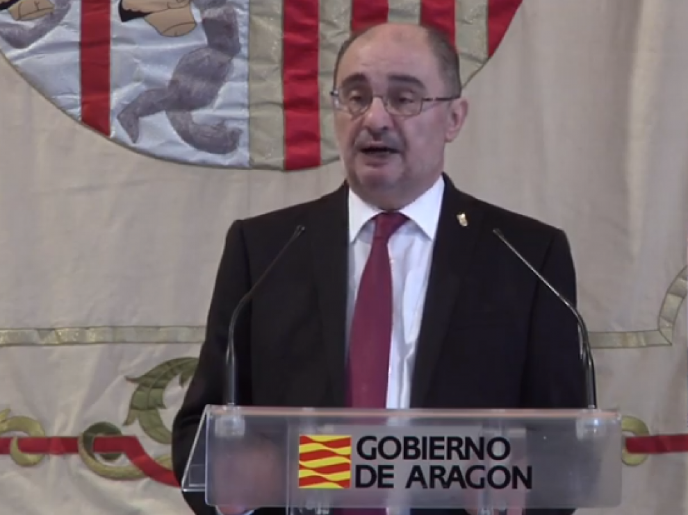 Javier Lambán, presidente del Gobierno de Aragón