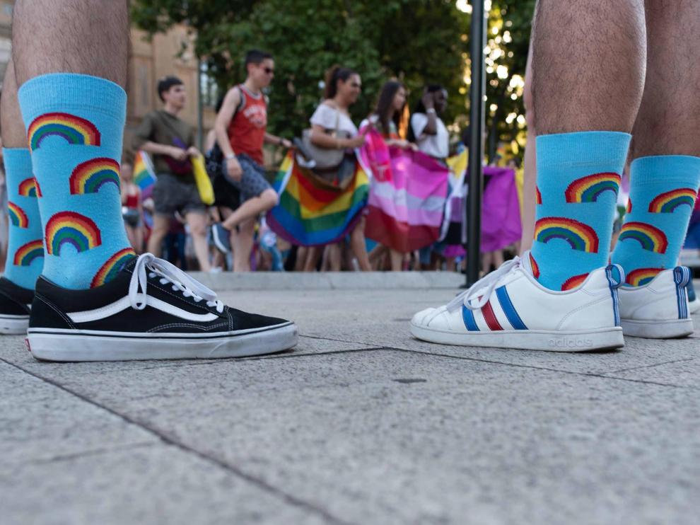 Manifestación del Orgullo Gay en junio del año pasado en Zaragoza.