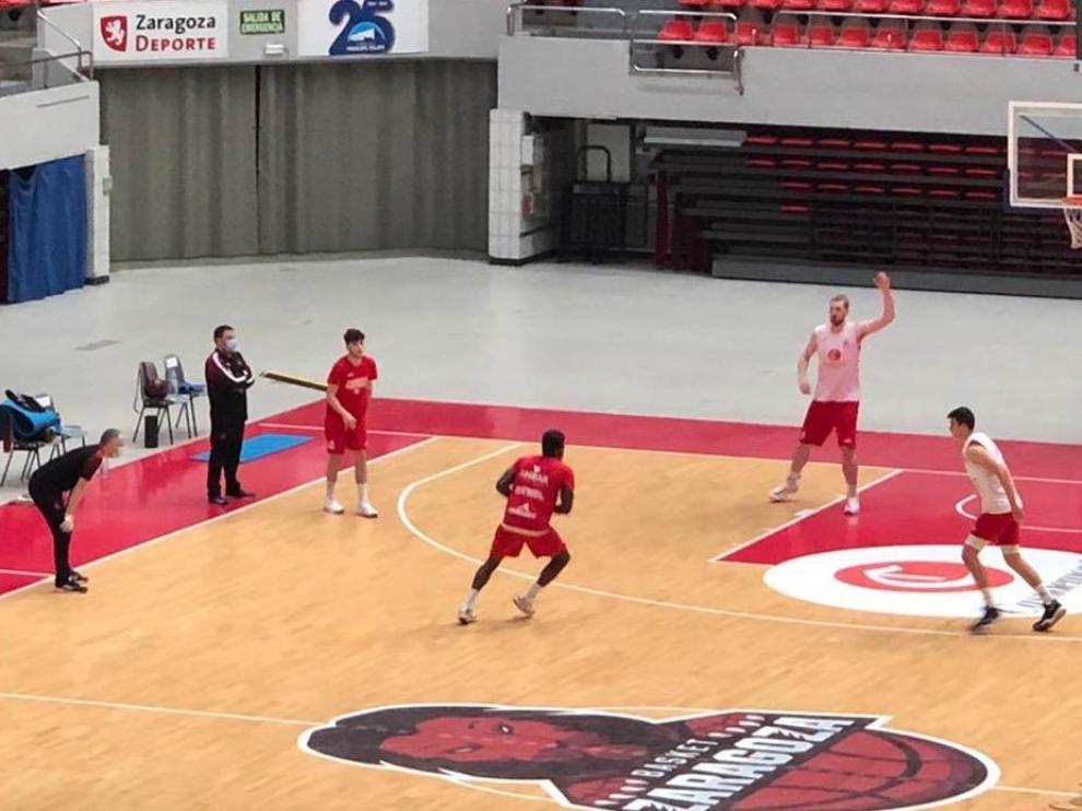 Entrenamiento del Casademont en el Príncipe Felipe