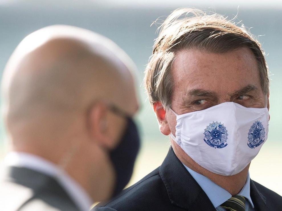 El presidente de Brasil, Jair Bolsonaro, este martes.
