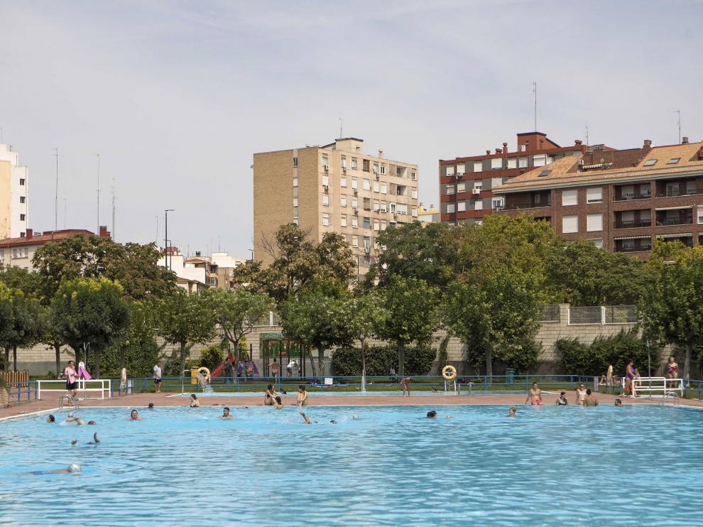 Piscina municipal de La Granja (Zaragoza), el año pasado.