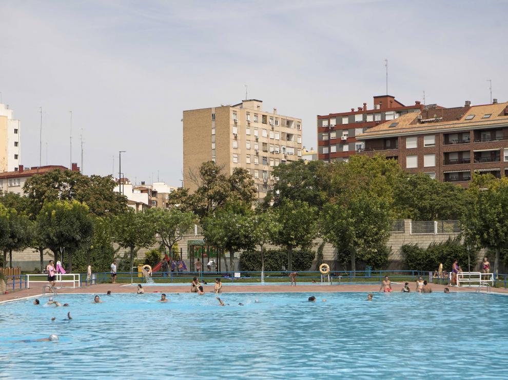 Piscina municipal de La Granja (Zaragoza), el año pasado.