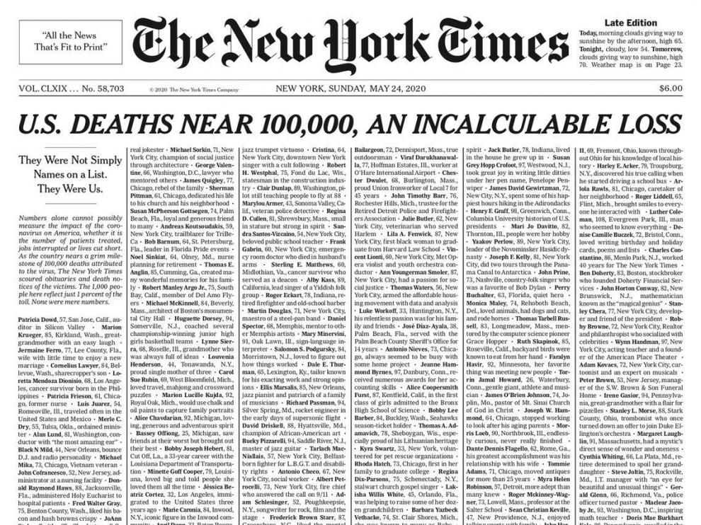Portada NYT