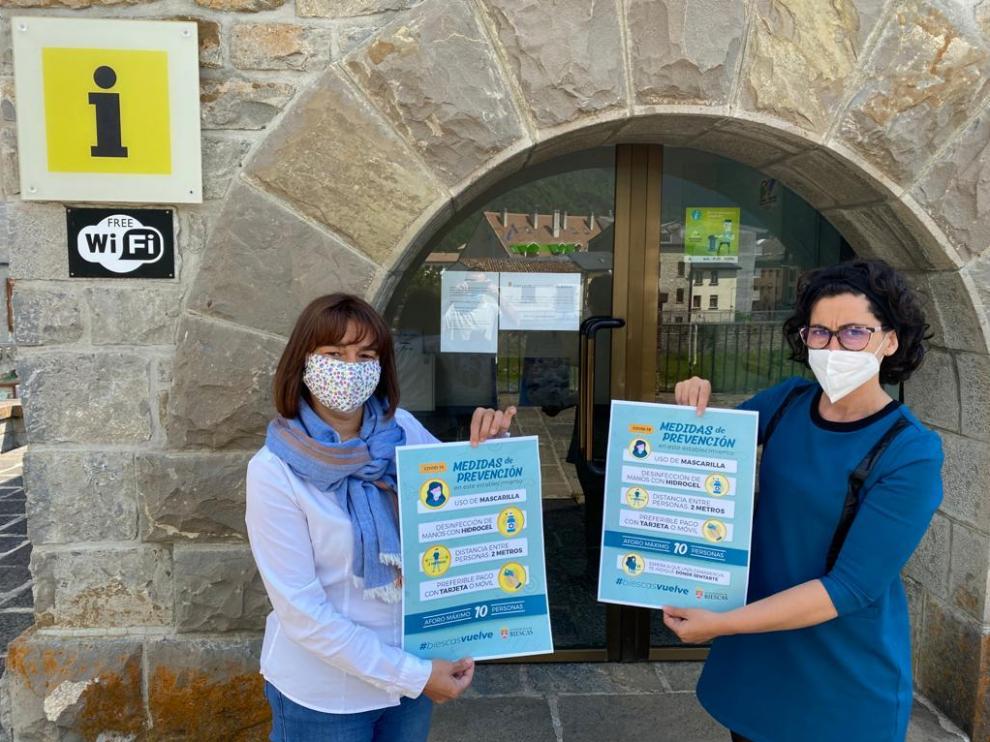 Los carteles se repartirán a las tiendas, bares y otros establecimientos de Biescas.