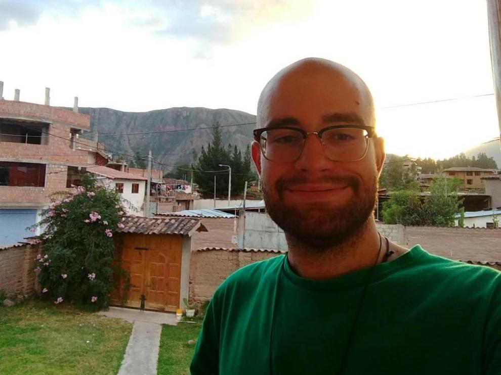 Juan Suñer, zaragozano de 24 años, atrapado en Perú.