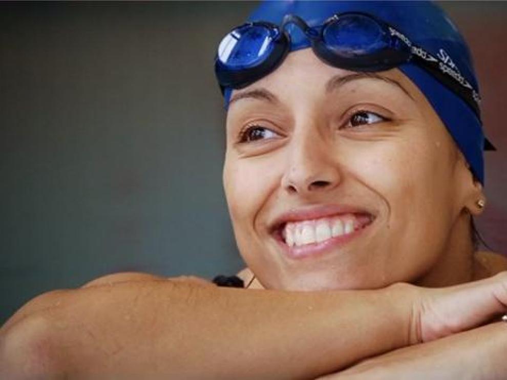 La nadadora paralímpica aragonesa Teresa Perales