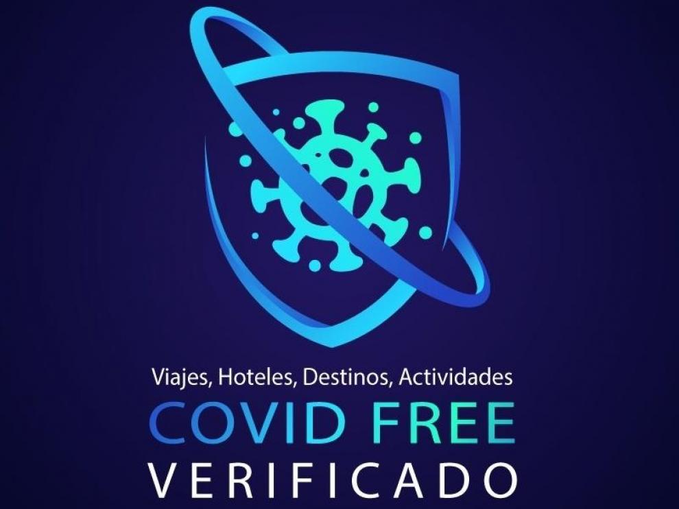 Uno de los sellos que certifican que un producto o establecimiento está libre de coronavirus.