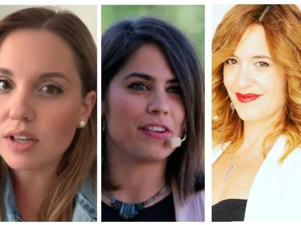 Maru Díaz, Itxaso Cabrera y Lorena López