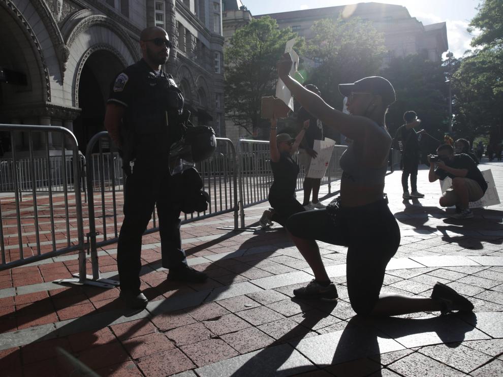 Protests against the death in Minneapolis police custody of George Floyd in Saint Paul
