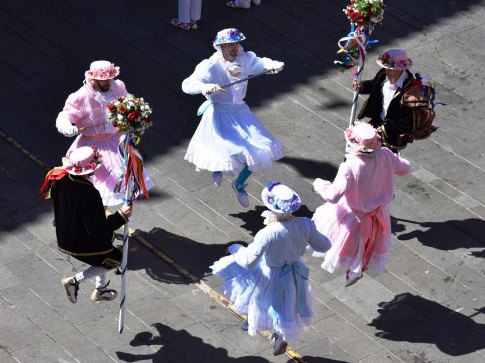 Imagen de uno de los tradicionales bailes de las fiestas de Graus.
