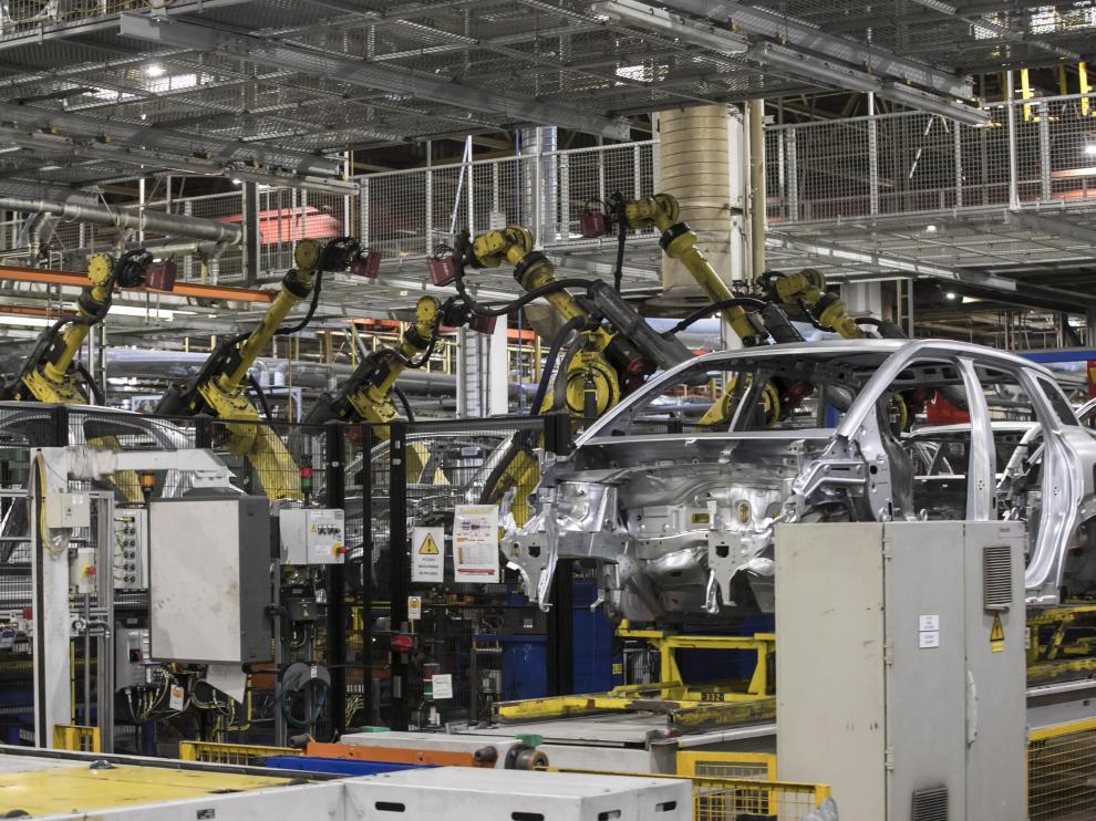 Un aspecto de la fábrica de Opel en Figueruelas.