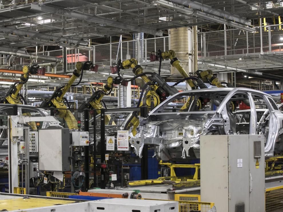 Un aspecto de la fábrica de Opel en Figueruelas.