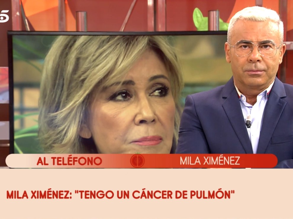 Momento en el que Mila Ximénez anunció su enfermedad en 'Sálvame'