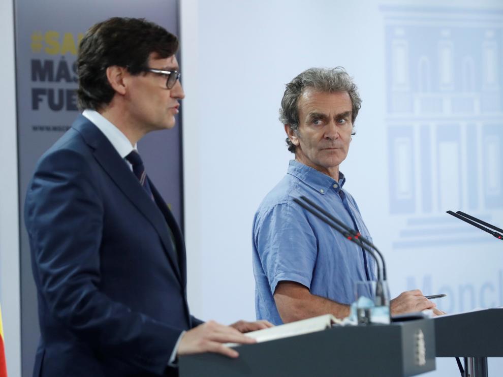 Rueda de prensa de Salvador Illa y Fernando Simón