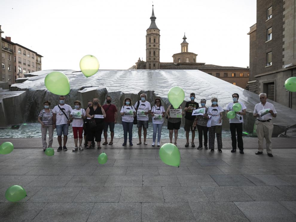 Acto del Día Mundial de la ELA en Zaragoza.
