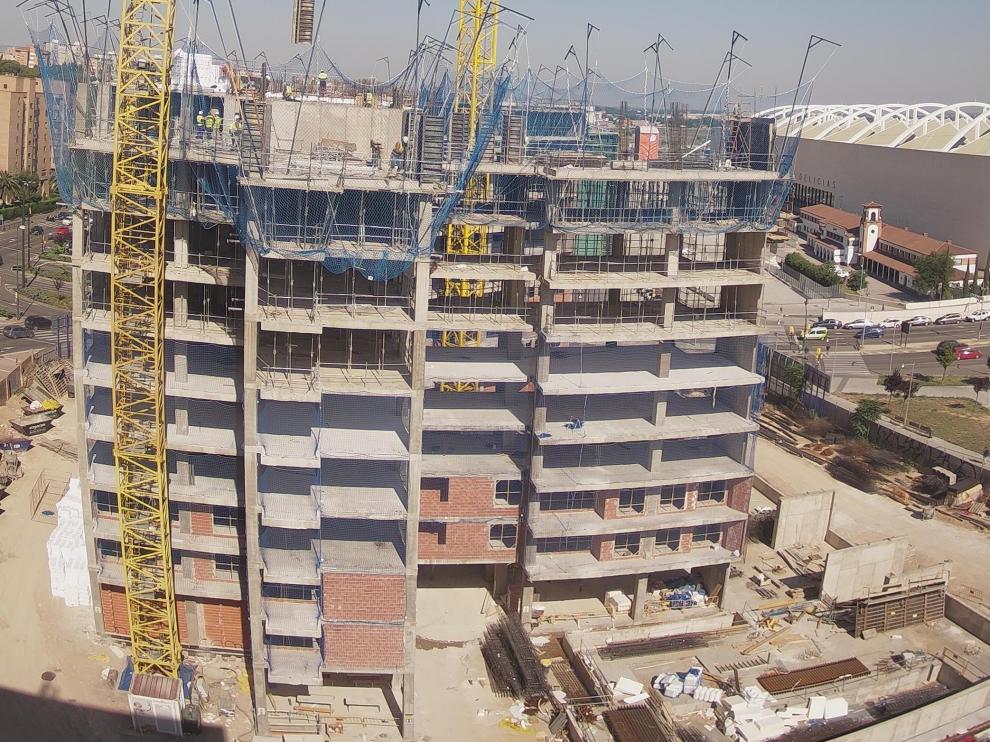 Estado de las obras de Torre Zaragoza.