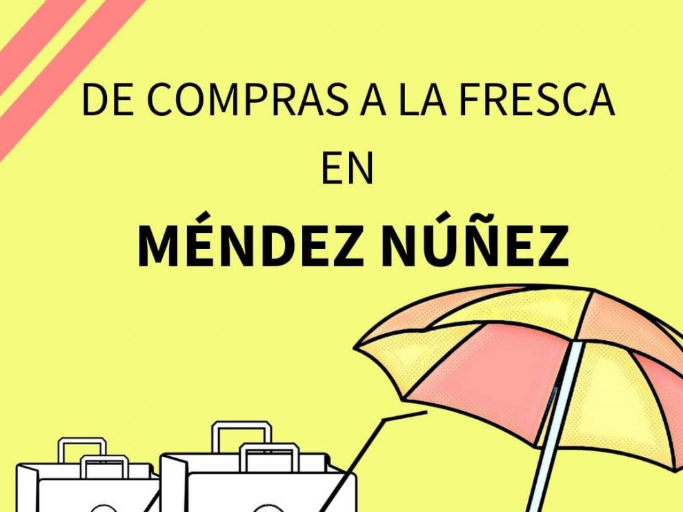 Cartel con la nueva iniciativa de los comercios de Méndez Núñez.