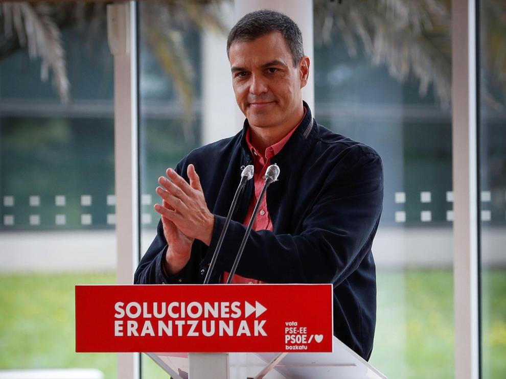 Sanchez arropa a Idoia Mendia en campaña electoral