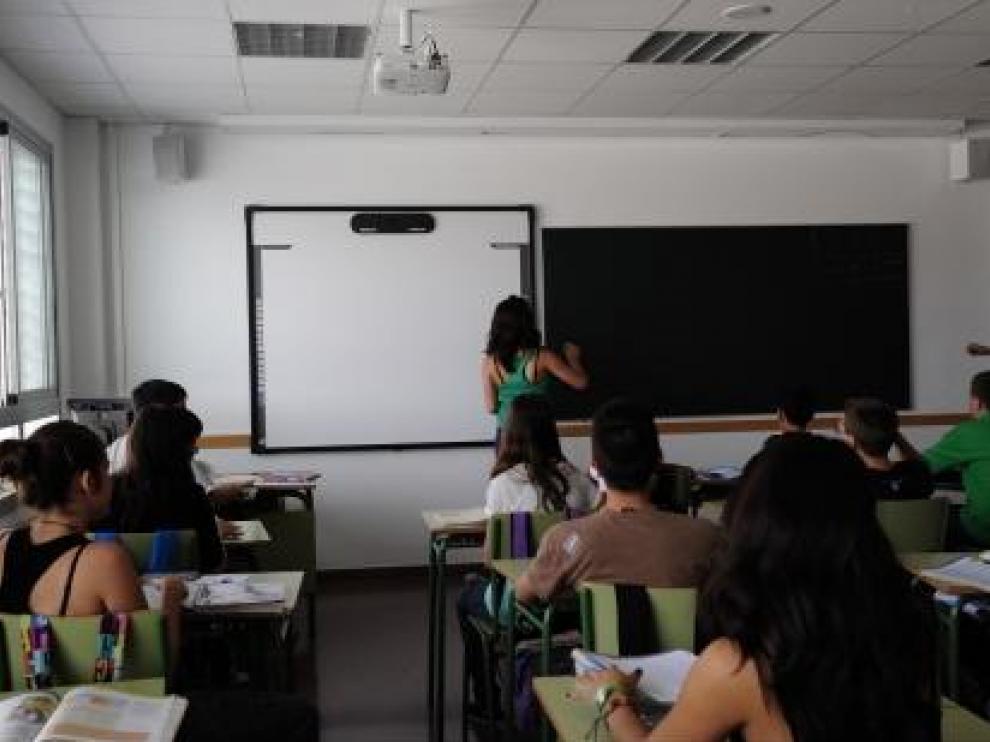 Imagen de archivo de un instituto de educación secundaria de Aragón.