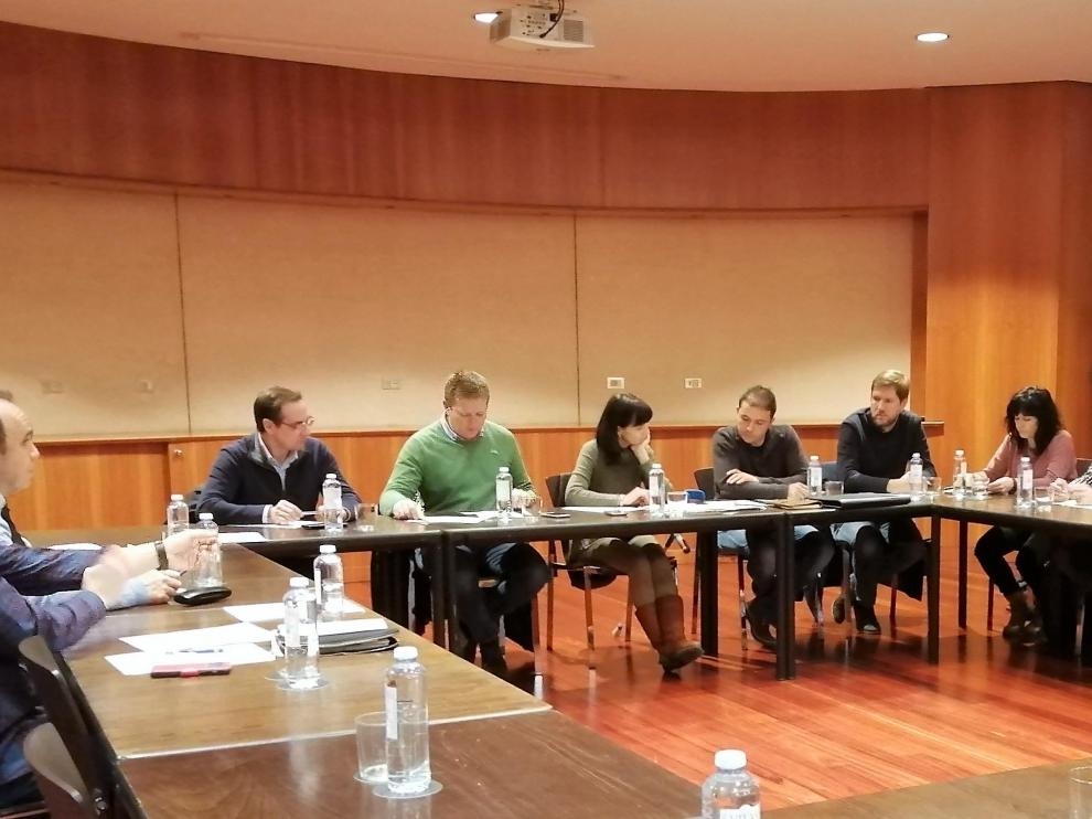 Reunión de la comisión ejecutiva de Adelpa celebrada este martes.