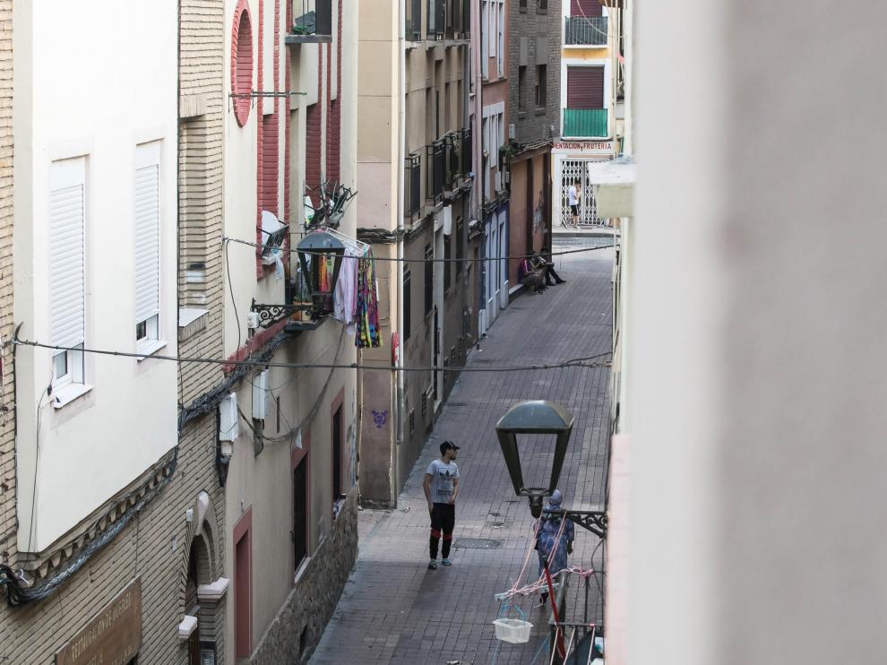 La calle Aguadores, en la esquina del cruce con San Pablo.