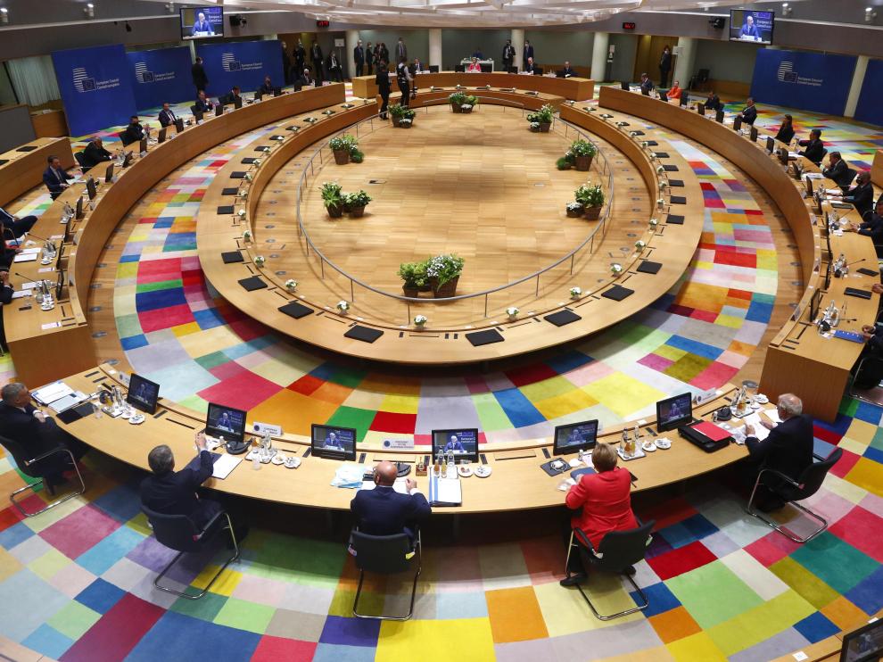 La cumbre de la UE que comenzó ayer en Bruselas.