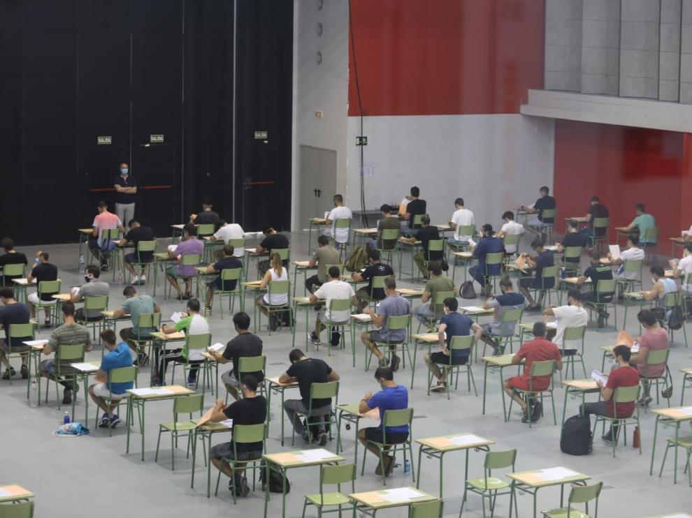 Imágenes de las pruebas realizadas en el Palacio de Congresos de Huesca.