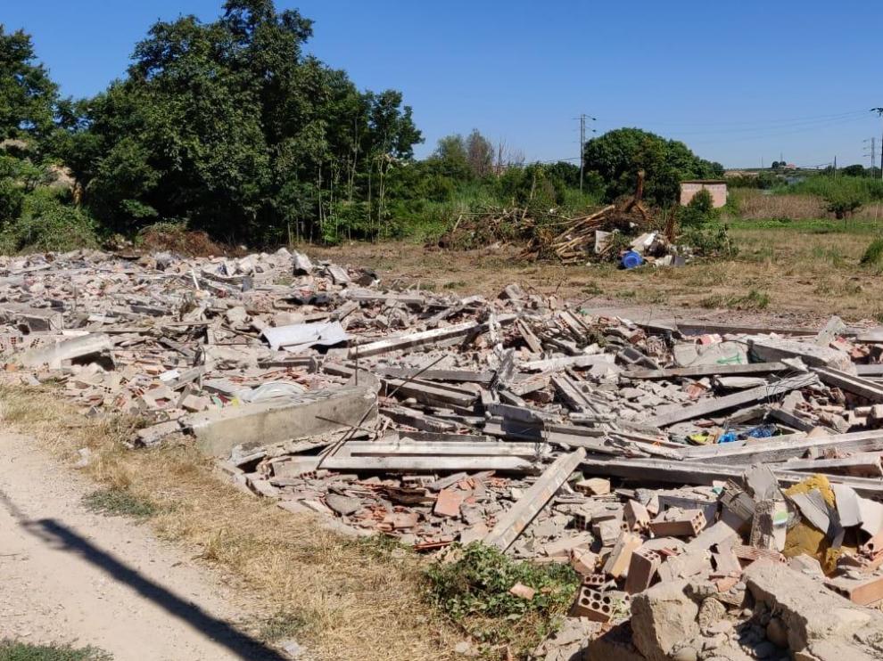 Las edificaciones quedaron reducidas a escombros.