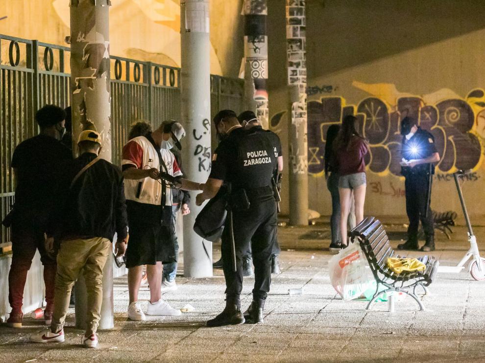 Operativo especial contra el botellón.