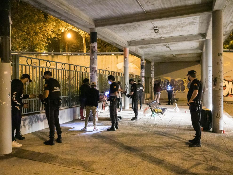 Operativo especial contra el botellón.