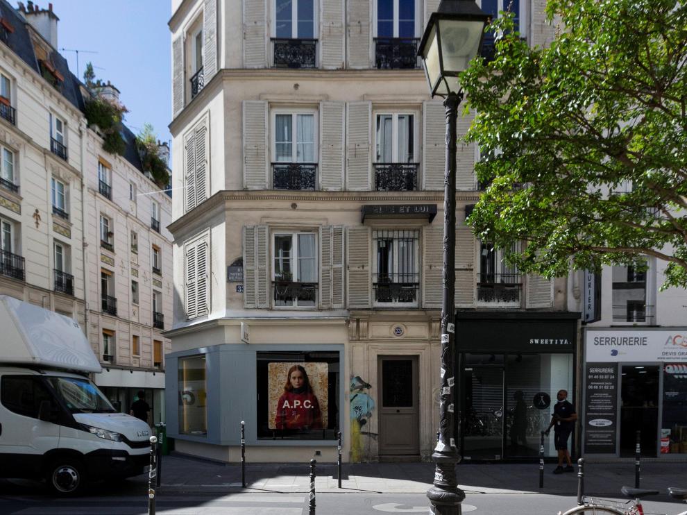 Vista del edificio de París donde se encuentra la vivienda en la que residirá Josu Ternera.