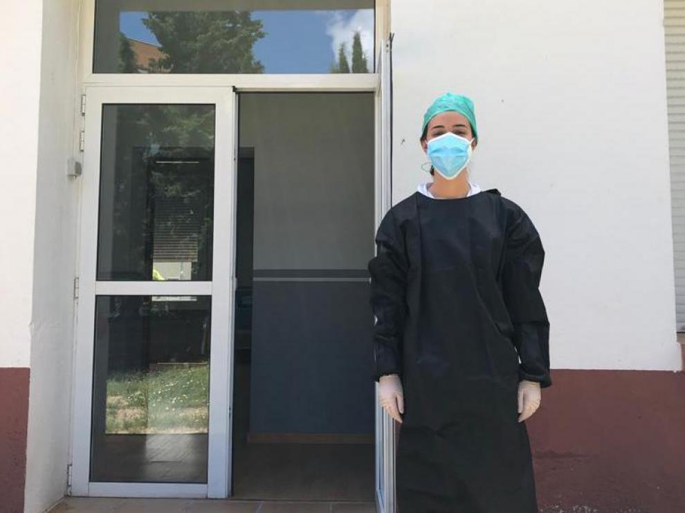 María Júdez, rastreadora del centro de salud de La Almunia de Doña Godina.