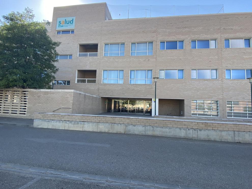 Entrada al centro de salud de Ejea de los Caballeros.