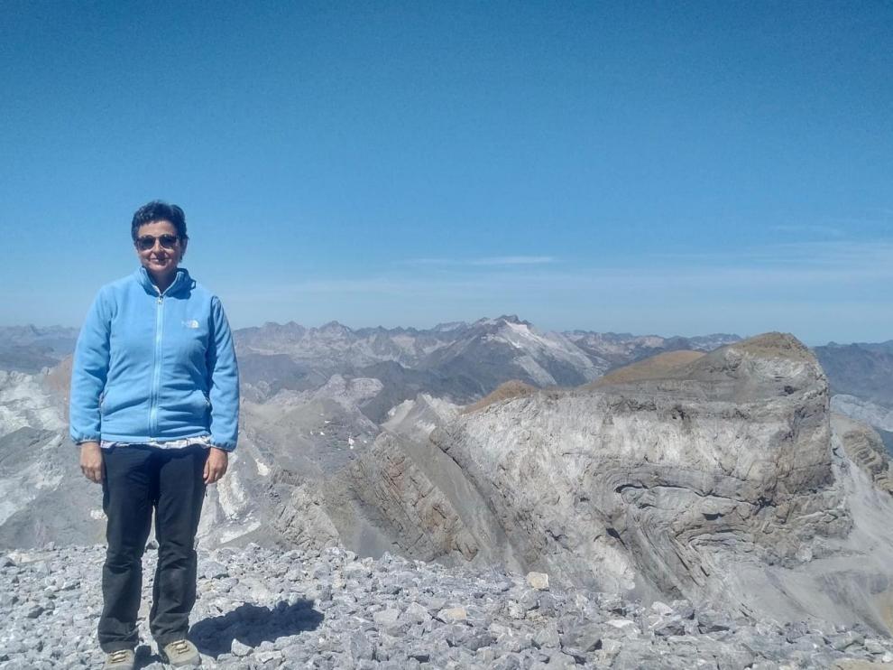 La ministra de Asuntos Exteriores, Arancha González Laya, en Monte Perdido