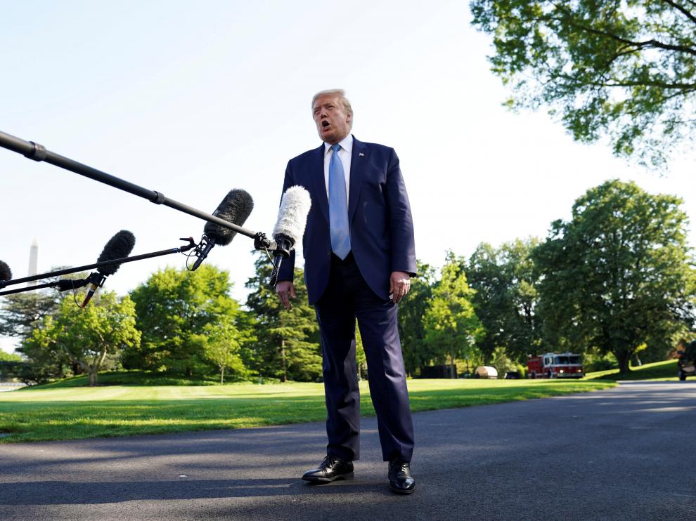 FILE PHOTO: U.S. President Trump departs for Camp David at the White House in Washington