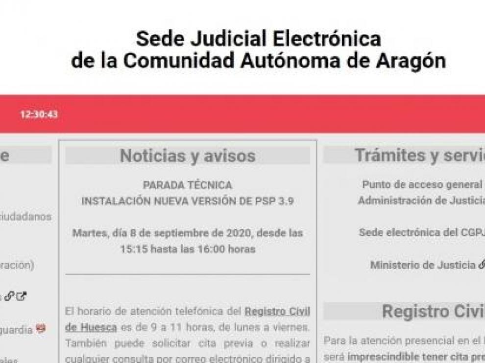 El Gobierno aragonés hace una valoración positiva de la puesta en marcha de esta Sede Judicial Informática