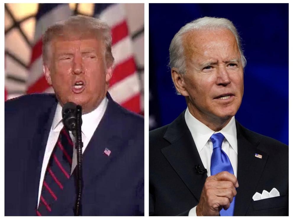 Donald Trump y Joe Biden, candidatos republicano y demócrata a la Casa Balnca