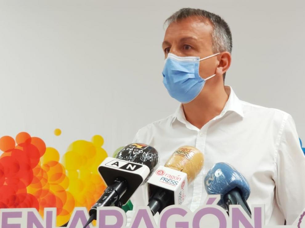 Fernando Rivarés, este miércoles, en rueda de prensa.