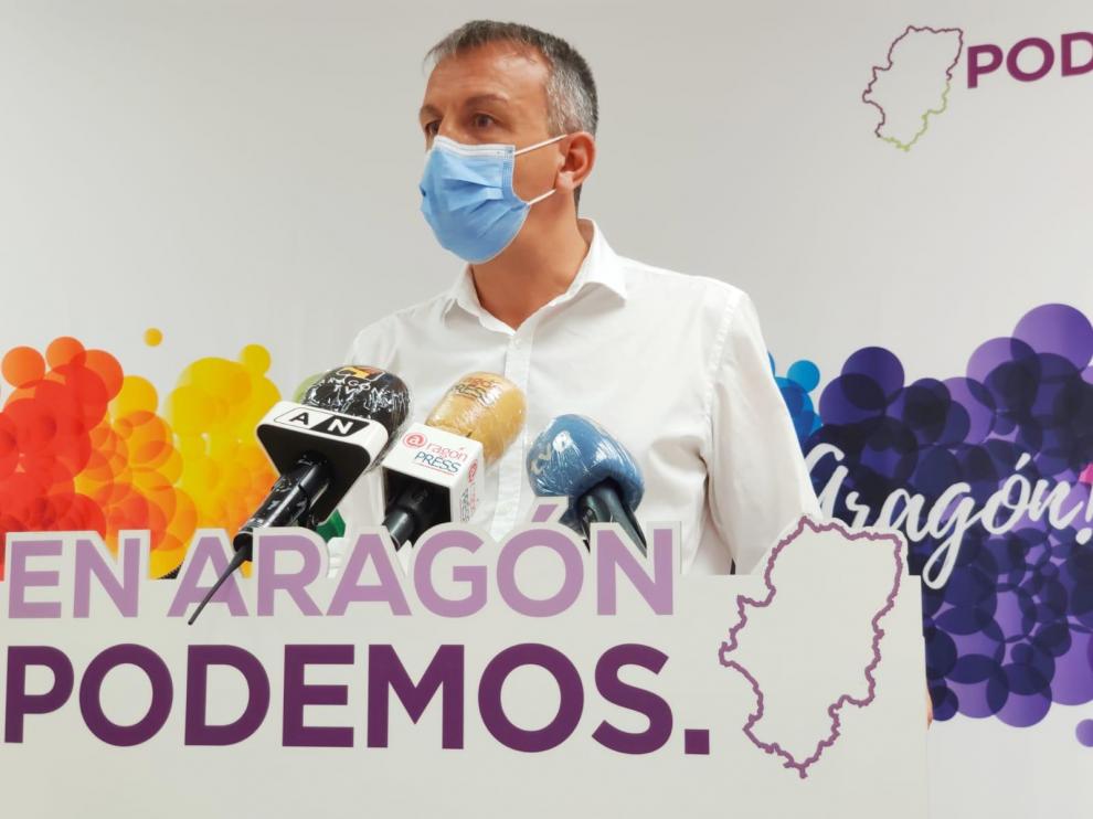 Fernando Rivarés, este miércoles, en rueda de prensa.