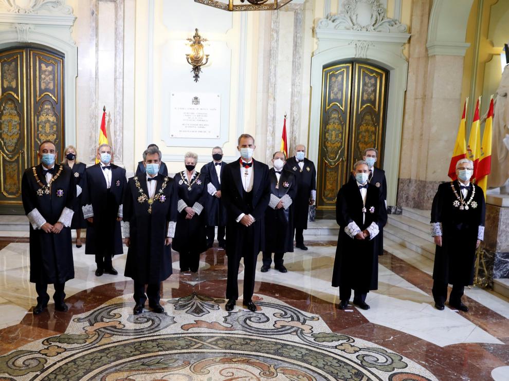 El rey abre el año judicial marcado por la COVID-19 y el bloqueo del CGPJ